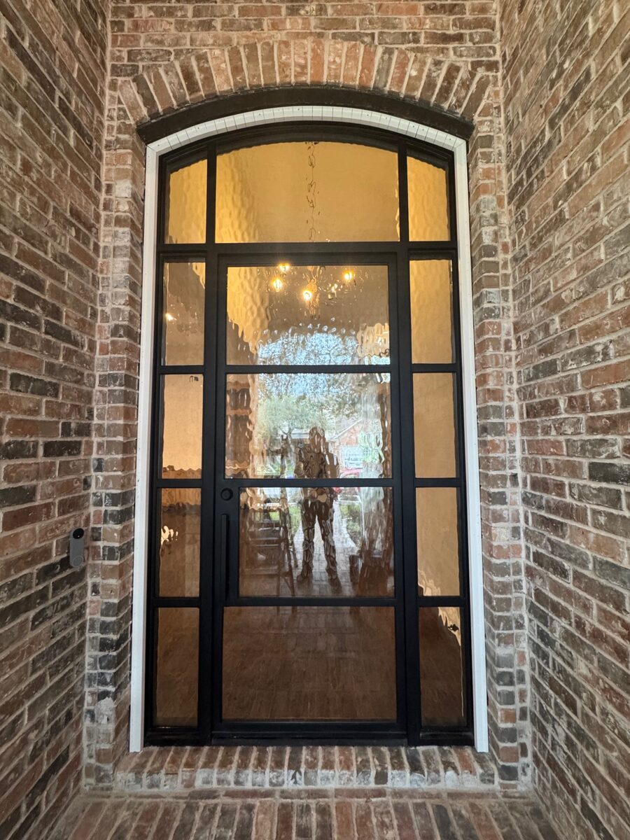Ornamental Circular Single Iron Door